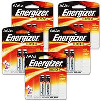 10 Count Energizer Max AAA Batteries - 5 Pack of 2 AAA2 Total of 10 Batteries, The Perfect Choice of Power for All AAA Battery Operated Devices