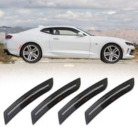 BUNKER INDUST Smoked LED Sidemarkers Front Amber Rear Red LED Side Marker Lights Kit for 2016-up Chevy Camaro