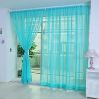 Paymenow 1 Piece Beautiful Sheer Window Elegance Curtains Drape Panels Treatment (78.7 inch x 39.3 inch, H)