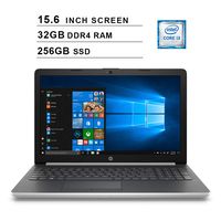 2019 Newest HP Pavilion 15 15.6 Inch HD Laptop (8th Gen Intel Core i3-8130U up to 3.4GHz, 32GB DDR4 RAM, 256GB SSD, Intel UHD Graphics 620, WiFi, Bluetooth, DVD, Windows 10 Home)