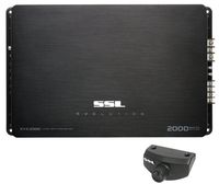 Sound Storm EV2.2000 Evolution 2000 Watt, 2 Channel, 2 to 8 Ohm Stable Class A/B, Full Range, Bridgeable, MOSFET Car Amplifier with Remote Subwoofer Control