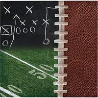 Club Pack of 192 Green and Brown Gridiron Football 2-Ply Beverage Napkins 5"