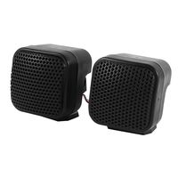 uxcell Vehicle Car Square Black Audio Loud Speaker Dome Tweeters 500W 2 Pcs