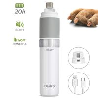 Casifor Dog Nail Grinder and Clippers Quiet with 20h Working Time Professional Pet Nail Trimmer Stepless Speed Regulation Pet Nail Grinder Eelectric Nail File for Large Medium Small Dogs and Cats