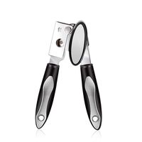 Can Opener, Food Grade Stainless Steel Can Opener Manual Smooth Edge Heavy Duty Tin Opener with Ultra Sharp Cutting Wheel Easy-to-Turn Knob Comfortable Non-slip Grips for Seniors with Arthritis