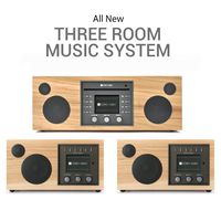 Como Audio: Whole Home Music Solution - 3 System Bundle (Hickory/Black)