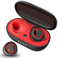 Wireless Earbuds Bluetooth for Running, 28 Hours Playtime, Bluetooth 5.0 Headphones with Mic, Stereo Bass IPX7 Waterproof, Secure Fit with Charging Case for iPhone/Android