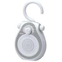 Jensen JWM-120 AM/FM Shower Radio with Splash Resistant Cabinet, Hook Handle and Built In AM/FM Antenna (Discontinued by Manufacturer)
