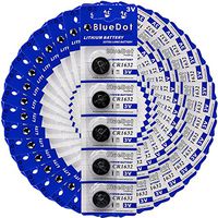 BlueDot Lithium Watch Batteries, 3 Volts, 100 CR1632