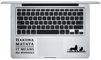 WallDecalsAndArt Lion King/Hakuna Matata Swahili Mac Pro Retina Decal is a Walt Disney Quote Decal. Laptop Sizes 11, 12, 13 and 15 inch. Looks Great with Your Lion King Movie Theme. Many Colors-Black