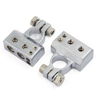 uxcell Truck Car Audio Negative Postive Battery Terminal Clamp 2 8 AWG Pair