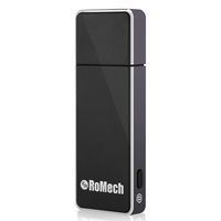 Mini Voice Recorder for Lectures - RoMech 8GB Digital Sound Audio Tape Recording Device, 512 kbps, Dictaphone, USB Rechargeable (Black)