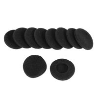 10 x Black Soft SpongeEar Pads Cover for 3.5cm OD Headset Headphone