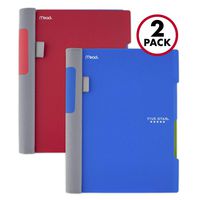 Five Star Advance Spiral Notebooks, 2 Subject, College Ruled Paper, 100 Sheets, 9-1/2" x 6", Red, Blue, 2 Pack (38637)