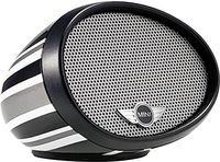 MINI Cooper MIRROR Twin Portable Bluetooth Stereo Speaker and Speakerphone PF-328 Black ad White Union Jack Design