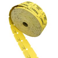 YH Poker Yellow Carnival Tickets Double Ticket roll,2000 per roll ¡­