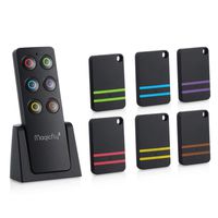 Key Finder for Pet, Magicfly Wireless RF Remote Control Keychain Finder, TV Remote Finder Locator for Lost Item, Keychain Item Locator, 1 RF Transmitter and 6 Receivers