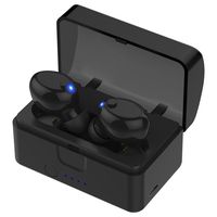 Wireless Earbuds, Cshidworld Bluetooth 5.0 Headphones Noise Cancelling Mini Headset IPX5 Sweatproof Invisible Sports in Ear Earphones with Built-in Mic for Smartphones Laptop