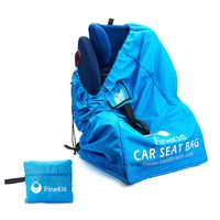 Durable Backpack Car Seat Travel Bag-Infant Seat Travel Bag-Gate Check and Carrier for Travel（Blue）