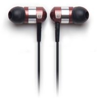 Earjax BZ-EMY64-0611M Moxy Series Headphones with Inline Mic, Brown/Silver