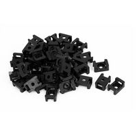 uxcell Cable Tie Mount Base Plastic Saddle Type Wire Holder 9mm Width 46pcs