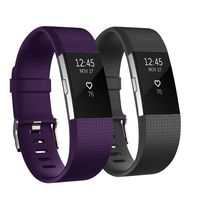 Fundro Replacement Bands Compatible with Fitbit Charge 2, Classic & Special Edition Adjustable Sport Wristbands