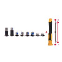 New Replacement 8pcs/Set Bottom case Screws + 1pcs Dual Sided 5 Point Pentalobe Screwdriver for MacBook Retina 12 inch A1534 (EMC 2746) (EMC 2991) (EMC 3099) Year of 2015 2016 2017 (Space Gray)