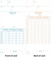 500 ATR121 Time Clock Cards for Acroprint ATR120 and ATR120r