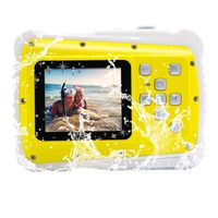 Vmotal Kids Waterproof Camera with 2.0 Inch LCD Display 8MP HD Kids Underwater Camera Camcorder for Boys Girls Gift (Yellow)