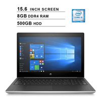 2020 Newest HP ProBook 450 G5 15.6 Inch HD Laptop (Inter Core i5-7200U up to 3.1GHz, 8GB DDR4 RAM, 500GB HDD, Intel UHD Graphics 620, WiFi, Bluetooth, HD Webcam, Windows 10 Pro)