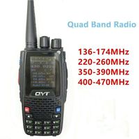 QYT KT-8R Quad Band Handheld walkie Talkie 144Mhz/430Mhz/245mhz/350Mhz Color Display 5w ham Radio