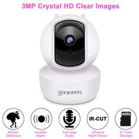 WiFi Security Camera, 3MP HD Pan/Tilt Surveillance System with Auto-Cruise, Two-Way Audio Baby/Pets Monitor, Motion Detection Alert, Night Vision Camera, Support iOS, Android, Cloud Storage