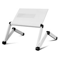 Furinno K6-WH Premium Aluminum 360 Adjustable Portable Folding Lapdesk