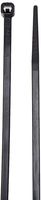 Intermediate Duty UV and Weather Resistant Cable Tie, 40lbs Tensile Strength, 2-3/8" Bundle Diameter, 0.140" Width, 8" Length, Black (Pack of 1000)