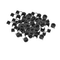 uxcell 50Pcs HDB-8P-2 Round Cable Wire Strain Relief Bush Grommet 13mm Diameter