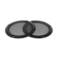 Tebatu Speaker Grills, 3" Protective Subwoofer Frame Grille Cover Steel Mesh Decorative Circle DIY Accessories(2PCS)