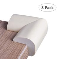 Upgraded Baby Safety Foam Corner Protectors,Childproof Tables and Furniture Sharp Corner Guards, Edge Guard Cushion, 8 Pack, (Brown)