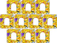 Omnipod Adhesive Patch Precut Emoji Design Adhesive Patches with Split Backing, Easy to Apply x 10 Pack