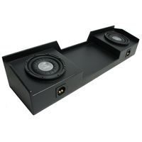 Compatible with 1999-2006 Chevy Silverado Ext Truck Harmony F124 Dual 12" Rhino Coated Sub Box
