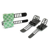 RuiLing 50pcs Adjustable Cable Ties Self-Adhesive Fixing Base For Wire Management Nylon Cable Straps Cord Clamp ACT-17/22 2 Size