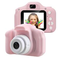 Kids Digital Camera, Children's Camera Mini Digital Cute Camera for Kids High Definition Smart Shooting Video Recording Function Toy Cameras for Children Birthday Gifts Outdoor Play (Pink)