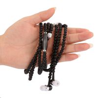 in-Ear Headphone Beads with Microphone. Simulated Pearl Necklace Earbuds. Excellent Sound Quality Stereo Earphones. Connect to All Smartphones and Audio Devices (Black)