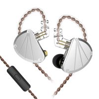Newest Yinyoo KBEAR KB10 in Ear Monitor Earbuds Headphones Stereo Sound Comfortable in-Ear Earphones Noise Cancelling Ear Buds with 5BA Balanced Armature Driver 0.75mm 2pins Cable (with mic, Black)