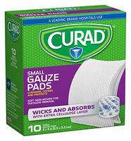 Curad Non-Woven Pro-Gauze, 2 Inch x 2 Inch, 10 Count (Pack of 6)