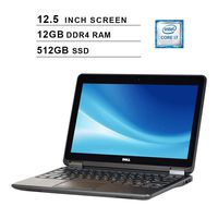 2019 Premium Dell Latitude E7240 Ultrabook 12.5 Inch Business Laptop (Intel Dual Core i7-4600U up to 3.3GHz, 12GB DDR3 RAM, 512GB SSD, Intel HD 4400, WiFi, HDMI, Windows 10 Pro) (Renewed)