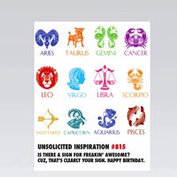 Astrology Birthday Card