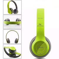 Headband by CELI USA Foldable Stereo Bluetooth Headphones Wireless Headset Noise Cancelling Audio Headphone 5.0+ EDR (Green)