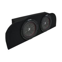 Compatible with 2003-2015 Infiniti G35 Coupe Kicker CompR CWR10 Subwoofer Dual 10" Sub Box Enclosure - Final 2 Ohm