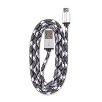 360 Electrical 360401-W6CA8ES QuickLink Braided Micro USB Cable with 6' Cord, White