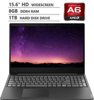 2019 Newest Lenovo Ideapad S145 15.6" HD TN Widescreen Laptop, AMD A6-9225 Dual-Core Processor up to 3.00GHz, 8GB RAM, 1TB Hard Disk Drive, HDMI, Wireless-AC, Bluetooth, Windows 10, Granite Black